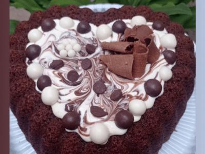 Bolo Coração de Chocolate